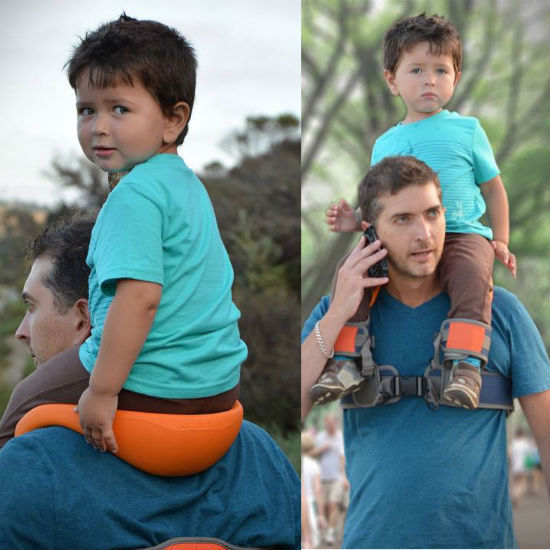 Trendy New Multi-functional Children's Saddle Harness Vintage Style Baby Saddle Shoulder Strap