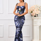 Long Sleeveless Belted Backless Fitted Bodycon Casual Sexy Dress