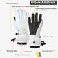 Ski Gloves with Built-in Wrist Guards, Waterproof for Ski/Snowboard Carving, Professional 3M Fleece-Lined Thickened Gloves