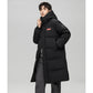 Over-the-Knee Hooded Mid-Length Cotton Coat for Men and Women, Loose, Thick, Warm, Couple's Cotton Jacket Outerwear