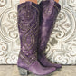 Riveted long boots thick heel middle heel riveted high heeled women's boots