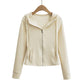 Waist hugging hooded slim fit hoodie