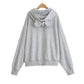 Loose hooded long sleeved sweatshirt