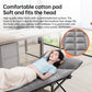 Outdoor camping bed, foldable beach bed, single garden siesta bed, with storage bag, lightweight.