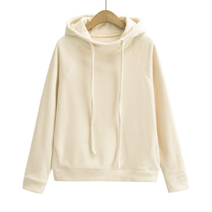 Hooded long sleeved sweatshirt