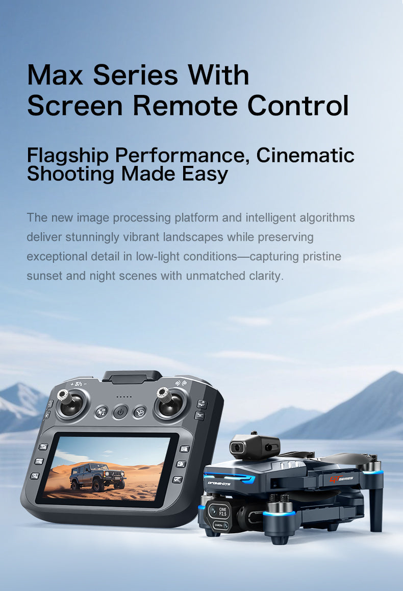 GT8 Brushless Motor Drone With 6K HD Camera & 5G FPV Transmission Free RC Quadcopter, Obstacle Avoidance, Altitude Hold One-Key Return To Foldable For Aerial Photography