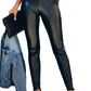 Black Faux Leather High Waist Leggings