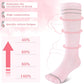 Pregnant women's elastic compression socks mid length calf socks pressure socks women's jump rope elastic cycling socks