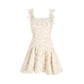 French Style Elegant Strap Dress Summer New Floral Print Dress for Women, Waist-Cinching, Petite-Friendly, Slim-Fitting Strap Dress, Short Dress