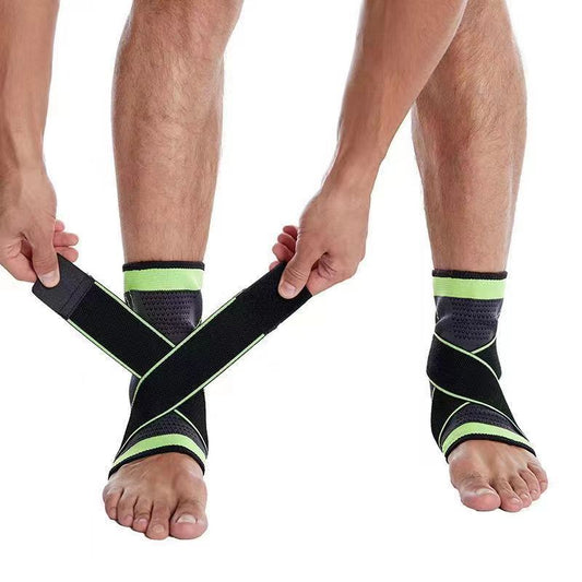 Sports Ankle Support Brace for Basketball, Running, Fitness - Compression Strapping with Anti-Twist Protection, Professional Ankle Joint Stabilization