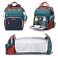 TOP Mommy Backpack with Crib Anti-Mosquito Mom Bag Stroller Large Capacity Baby Bag with Toy Gift