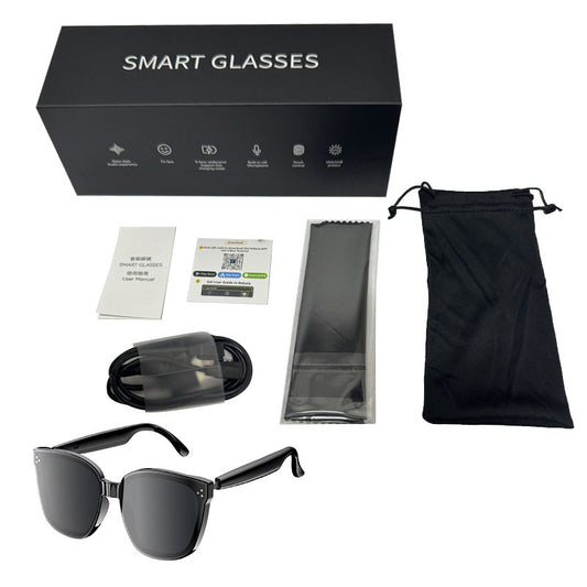 HY-C8 AI Intelligent Translation Wireless Bluetooth Glasses Earphones 75 Language Conference Simultaneous Interpretation