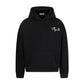 Vine flower embroidered hooded sweatshirt
