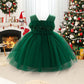Fairy Tale Style Lace Sleeveless Floral Applique Puffy Dress