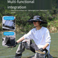 Camper Solar Fan Hat Fishing Hat Men's Outdoor Mountaineering UV Protection Sunshade Fishing Hat with Fan