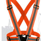 360 Degrees High Visibility Neon Safety Vest Reflective Belt Safety Vest Fit for Running Cycling Sports Outdoor Clothes