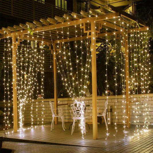 1Pc 3Meter 300 LEDs String Curtain Light