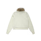 Retro warm fur collar knitted jacket for women