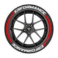 Car tire letter sticker DIY sticker personalized modification sticker 3D three-dimensional integrated tire sticker