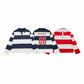 Casual Printed Long Sleeve Polo Collar Hoodie with Patchwork Design