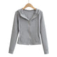 Waist hugging hooded slim fit hoodie