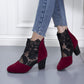 Lace Mesh High-Heeled Sandals Women European and American Style Round Toe Chunky Heel Roman Sandals Wholesale