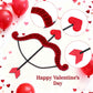 Valentine's Day Bow Arrow Set with Red Feather Wings, Wedding Party Cupid Cosplay Props, Photobooth Props, DIY Party Supplies