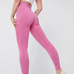 High Waist Slimming Peach Bottom Hollow Out Women's Yoga Pants Set