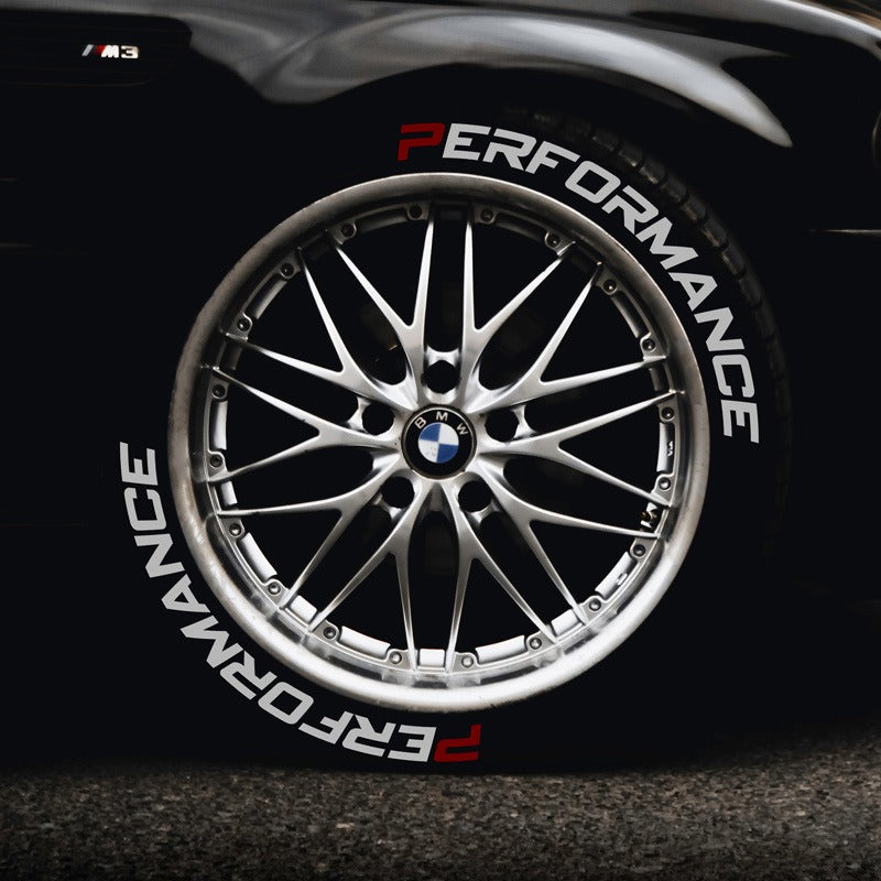 Car tire letter sticker DIY sticker personalized modification sticker 3D three-dimensional integrated tire sticker