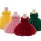 Fairy Tale Style Lace Sleeveless Floral Applique Puffy Dress