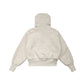 Big fur collar and velvet hooded sweatshirt jacket for women