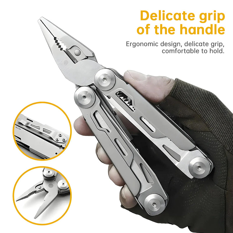12-in-1 Multitool Pliers with Professional Survival Gear, for Camping, Hunting, Fishing | Perfect Gifts for Men