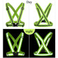 360 Degrees High Visibility Neon Safety Vest Reflective Belt Safety Vest Fit for Running Cycling Sports Outdoor Clothes