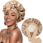 Bow bow ribbon nightcap single-layer color Ding round hat long tail hair care hat