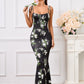 Long Sleeveless Belted Backless Fitted Bodycon Casual Sexy Dress