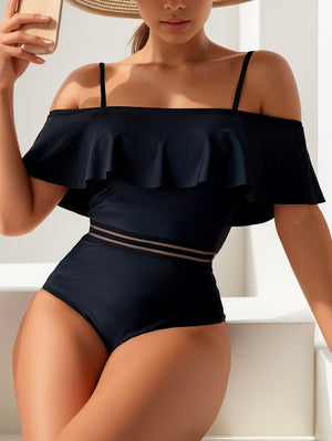 One-Piece Swimsuit Women - One-Shoulder Sexy High-Waist Bikini Swimwear
