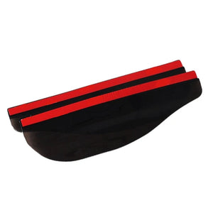 Black 2pcs PVC Car Rear view Mirror sticker rain eyebrow weatherstrip auto mirror Rain Shield shade cover protector guard