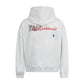 Vine flower embroidered hooded sweatshirt