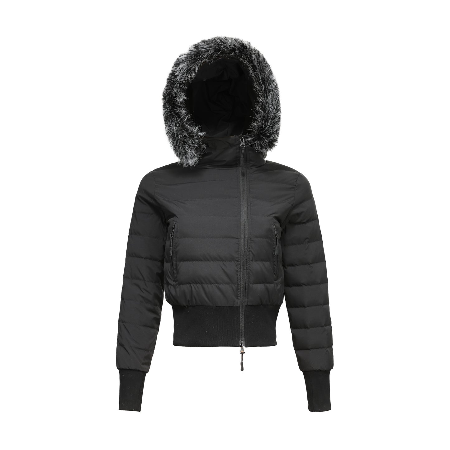 Waist hugging hooded versatile warm thick cotton coat for women