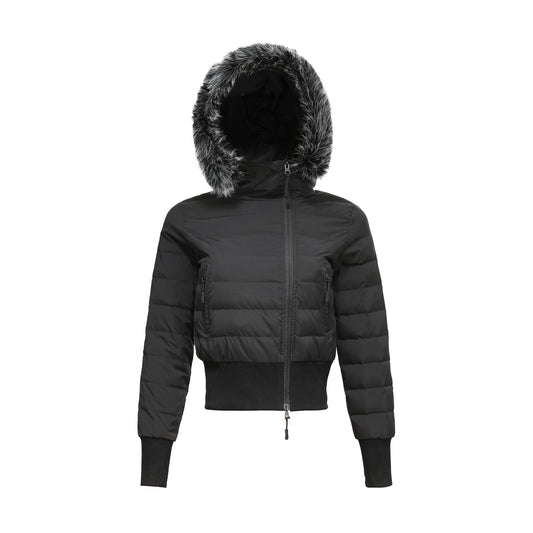Waist hugging hooded versatile warm thick cotton coat for women