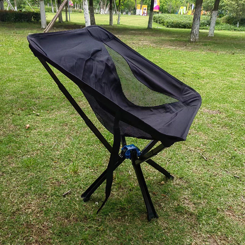 Outdoor Camping Picnic Folding Chair Umbrella Chair Aluminum Lightweight Portable Backrest Moon Chair