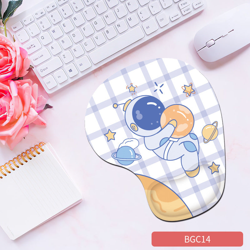Silicone wrist mouse pad female comfortable computer soft non-slip hand rest pad thick non-slip wrist rest cute game pad