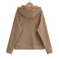 Hooded long sleeved sweatshirt