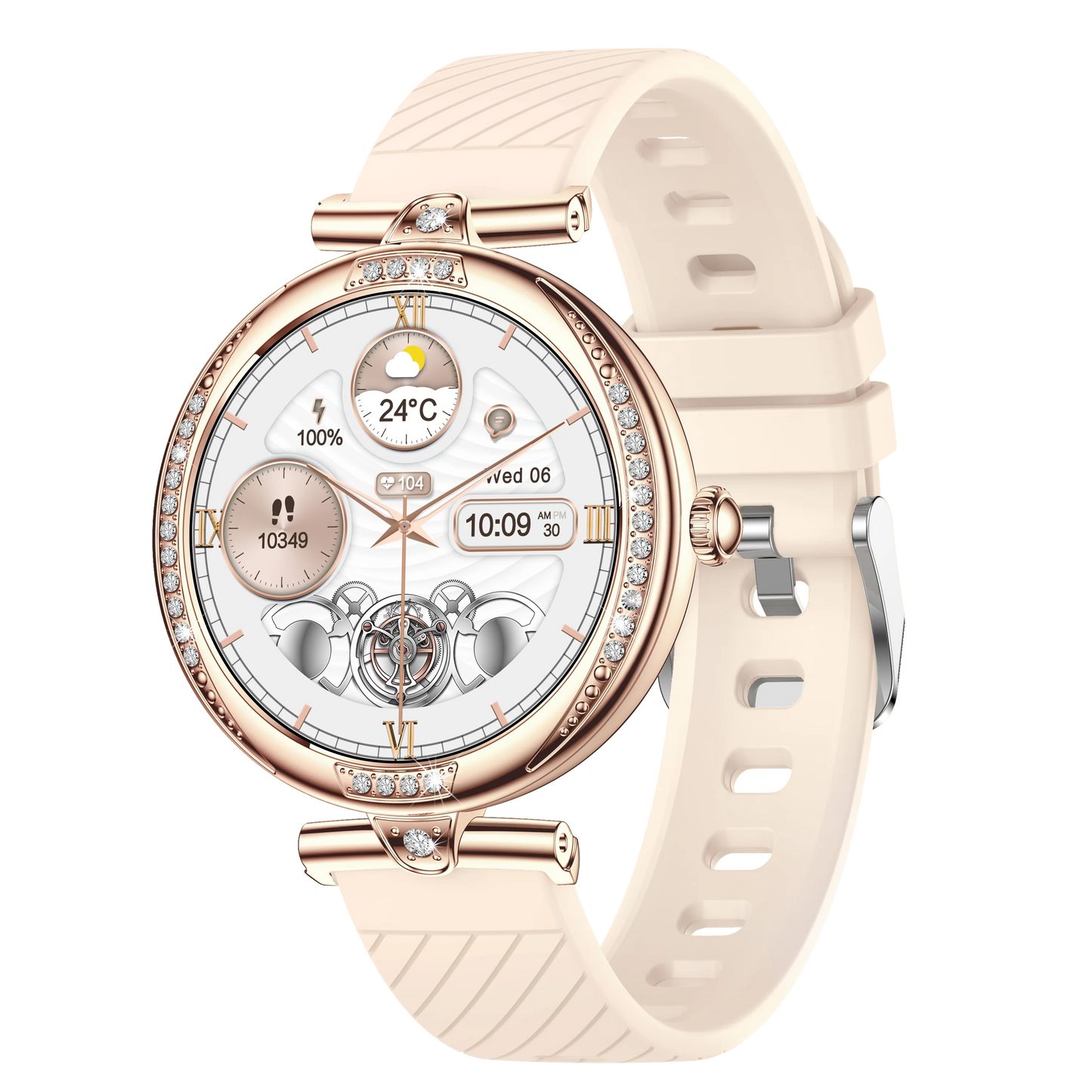 NX17 Pro Smart Watch Fashion Dimanond Ladies Wristwatch Amoled Bluetooth Calling Health Monitoring Women Fitness Smartwatch