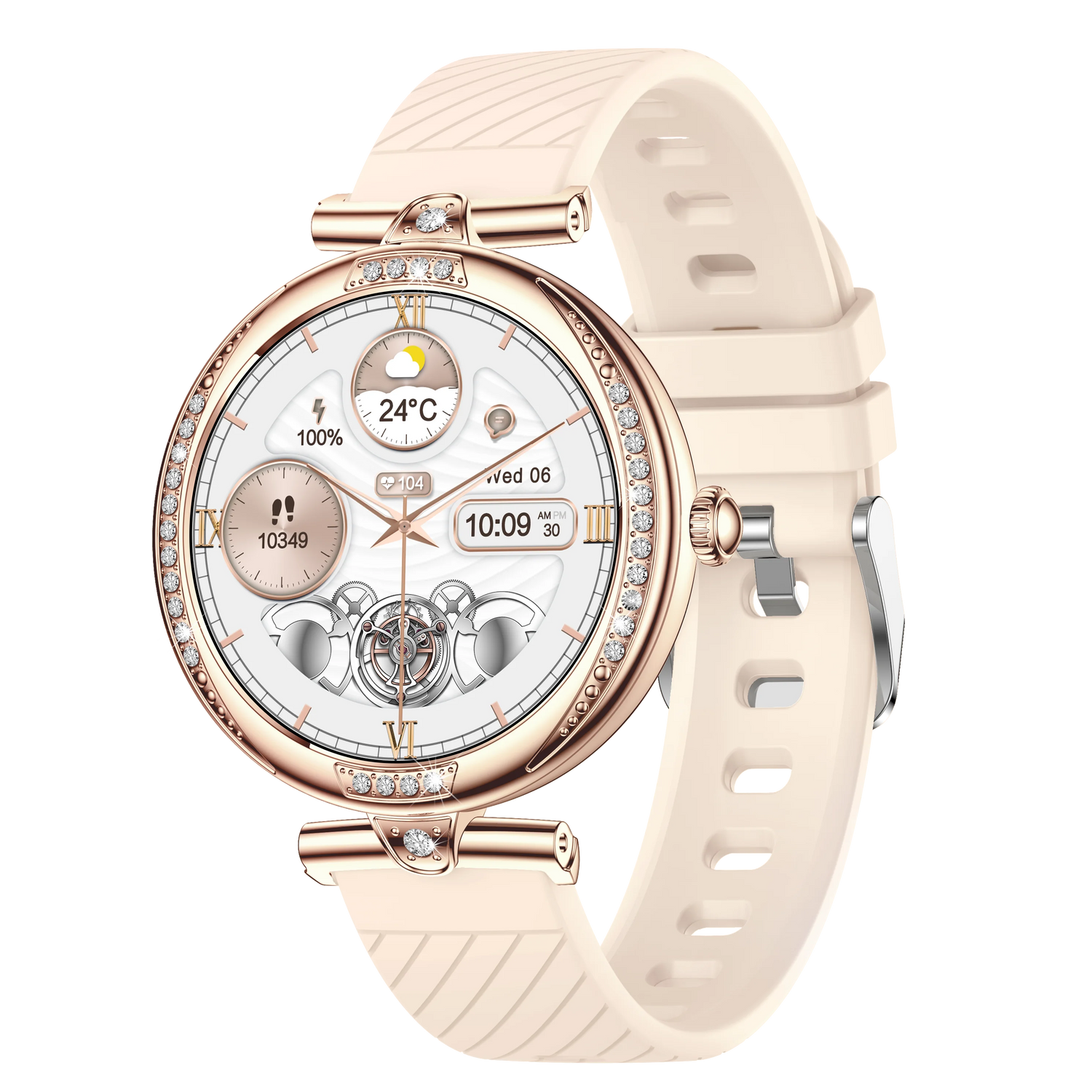 NX17 Pro Smart Watch Fashion Dimanond Ladies Wristwatch Amoled Bluetooth Calling Health Monitoring Women Fitness Smartwatch