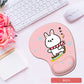 Silicone wrist mouse pad female comfortable computer soft non-slip hand rest pad thick non-slip wrist rest cute game pad