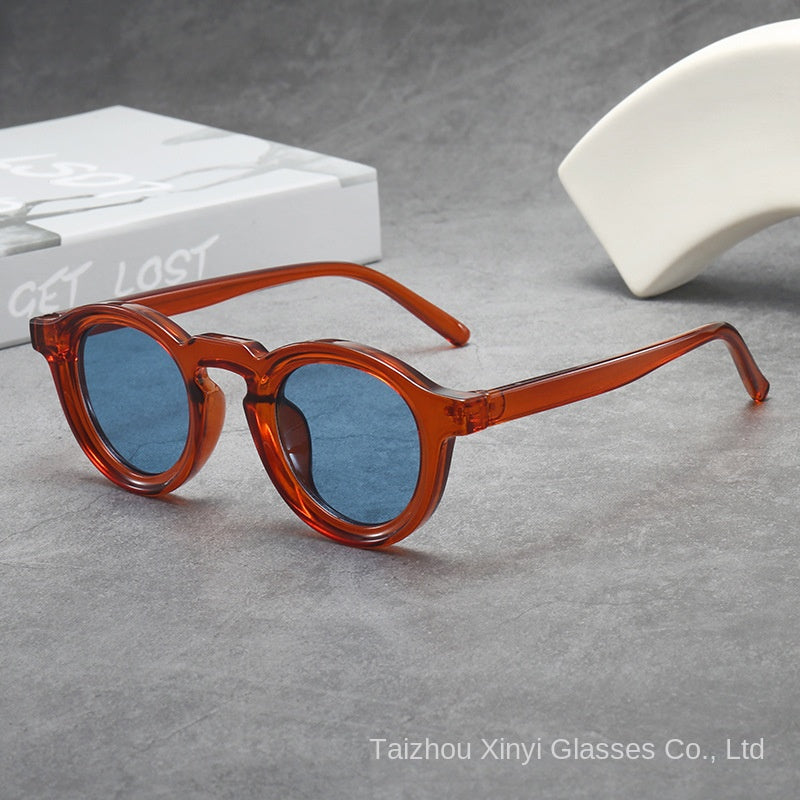 Vintage Round Small Frame Unisex Sunglasses Fashion UV Protection Shades