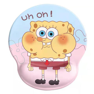 Bear mouse pad wrist mouse pad girls soft pad cute wrist pad 3d silicone wrist pad hand rest