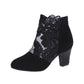 Lace Mesh High-Heeled Sandals Women European and American Style Round Toe Chunky Heel Roman Sandals Wholesale