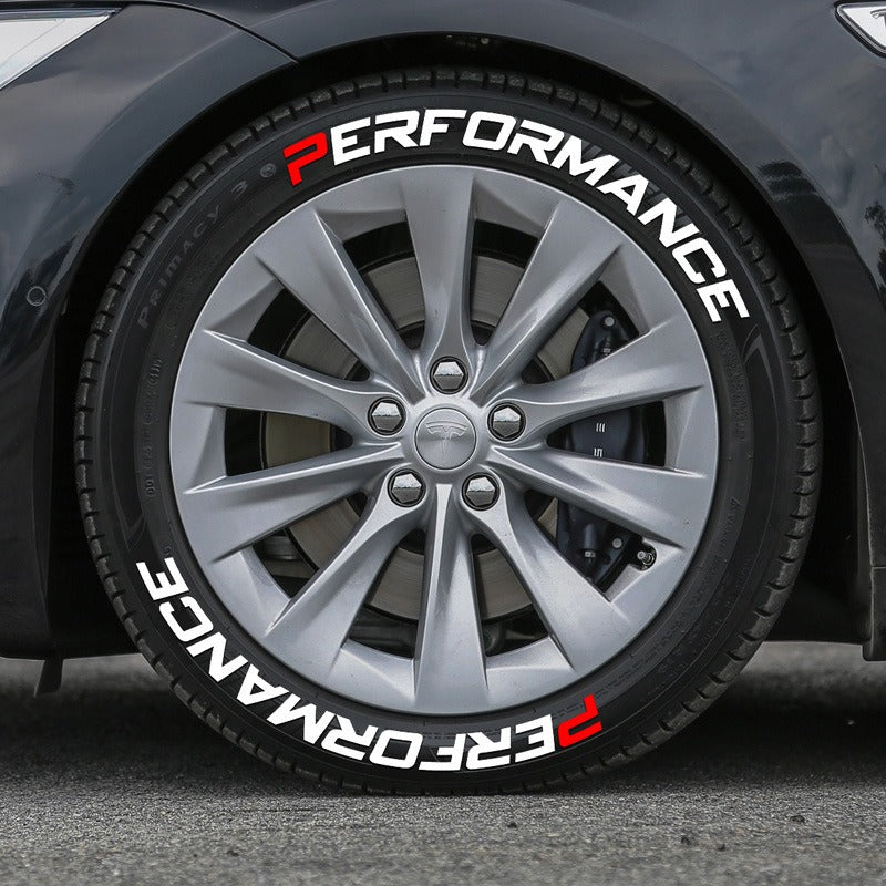 Car tire letter sticker DIY sticker personalized modification sticker 3D three-dimensional integrated tire sticker